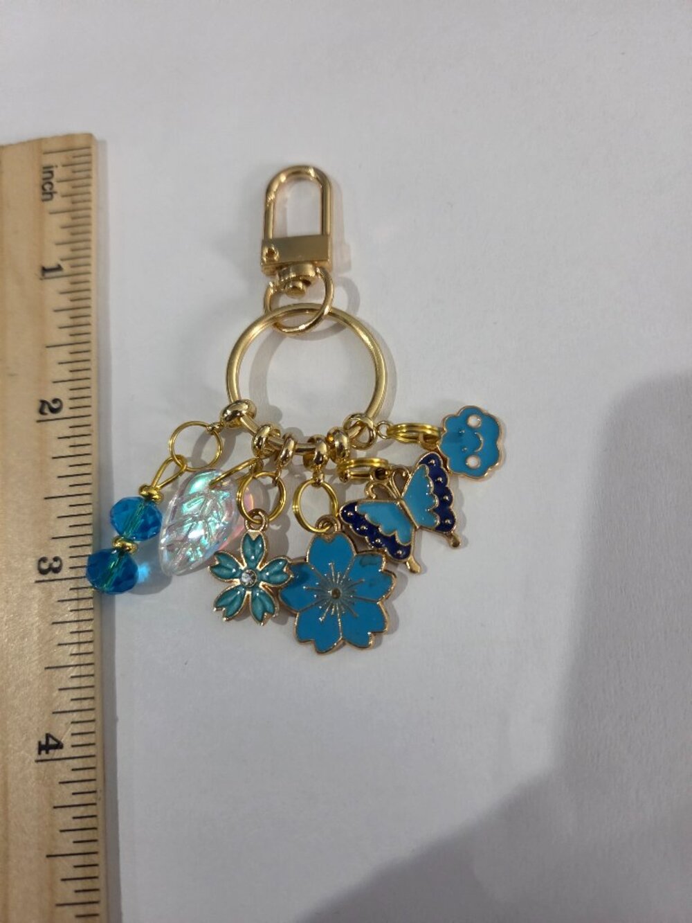Flower theme keyring